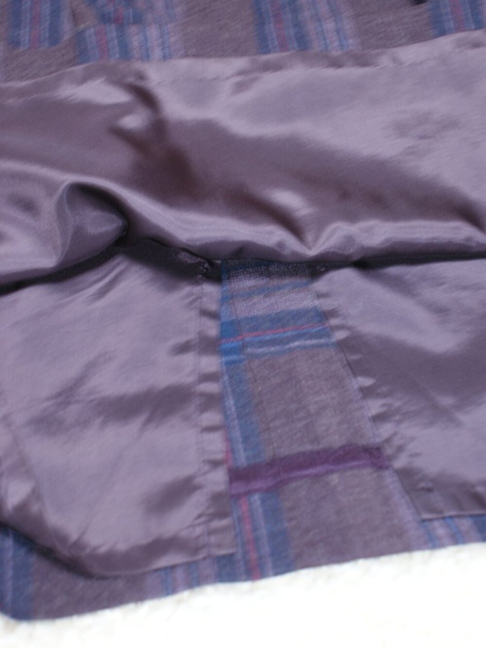 Pendleton Wool Purple and Blue Plaid A-Line Midi Skirt - 14 - EUC - Picture 12 of 16